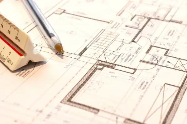 Image of architect March drawings